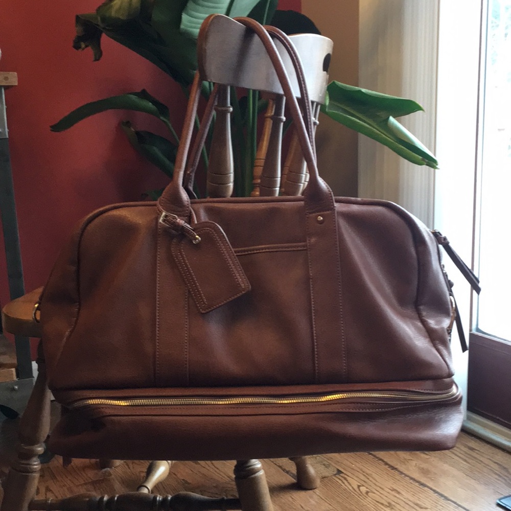 Sole Society Carmel Leather Travel Bag